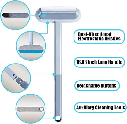 Pet Hair Removal Glove for Dogs & Cats, Newly Upgraded Reusable Electrostatic Pet Hair Remover, Gentle Effective Portable Magic Brush Pet Hair Tool for Clothes, Furniture, Carpet, Car Seats