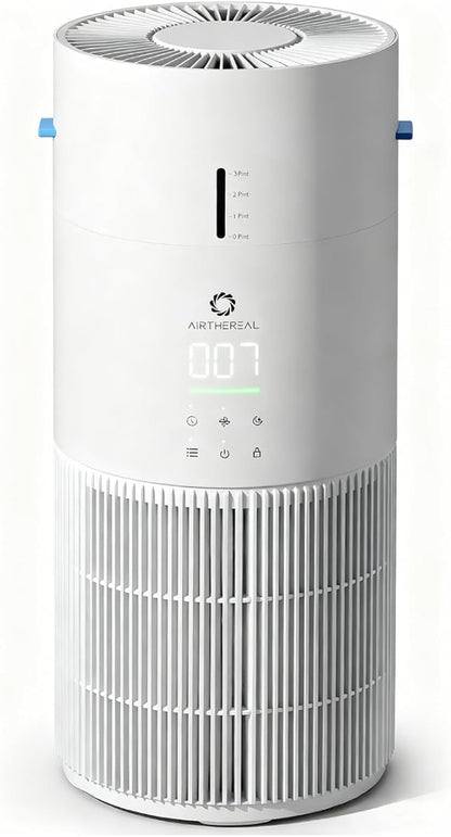Airthereal 2-in-1 Air Purifier and Humidifier Combo for Large Room up to 1325 ft², 3-Stage Filters, Air Quality Monitor and Quiet Sleep Mode, Evaporative Humidifier with Auto Humidity Monitor, AEH300