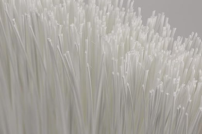SPARTA 41083EC02 Plastic Color Coded Broom, Unflagged Bristles, Long Broom With Angled Head For Small Debris Cleaning, 56 Inches, White, (Pack of 12)