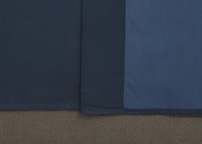Linen Closet Luxury Cotton 1200 Thread Count Hotel Luxury 4-Piece Sheet Set, Full, Navy