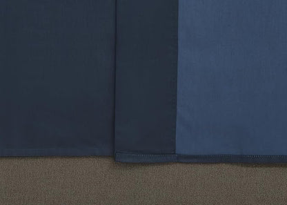 Linen Closet Luxury Cotton 1200 Thread Count Hotel Luxury 4-Piece Sheet Set, Full, Navy