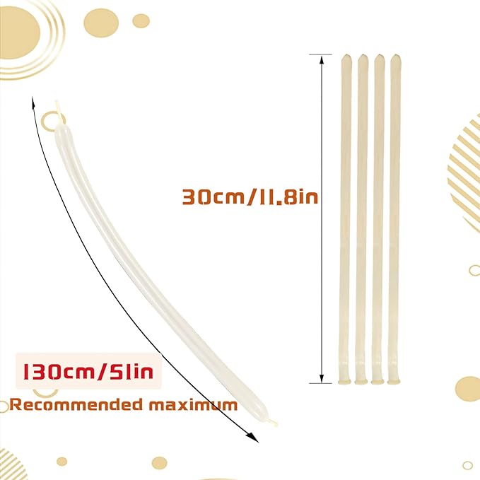 260 Balloons Clear, Thickening Long Balloons for Tying Arch, Twisting Latex Animals Magic Modeling Skinny Birthday Balloon for Kid‘s Party Wedding Decoartion Supply 100pcs