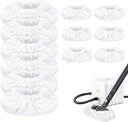 Steam Mop Pads Fit for Dupray Neat Steam Cleaner - Large Bonnets (Rectangle) Neat Washable and Reusable Microfiber Pads - Accessories for Neat Steam Cleaner (12 Pack)