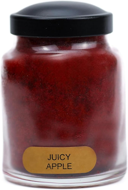 A Cheerful Giver - Juicy Apple Baby Scented Glass Jar Candle (6oz) with Lid & True to Life Fragrance Made in USA