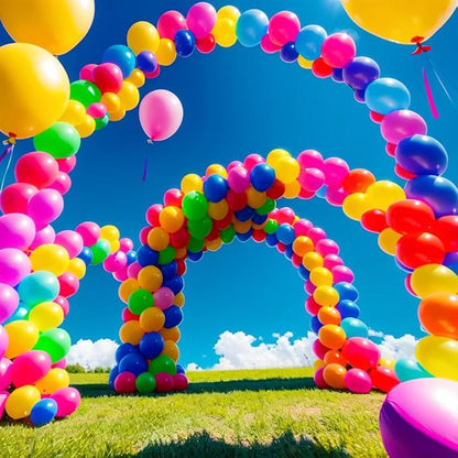 600 Pcs Balloons 15 Kinds Colors 12 inch Latex Rainbow Party Balloon Bulk for Various Party Events Decorations