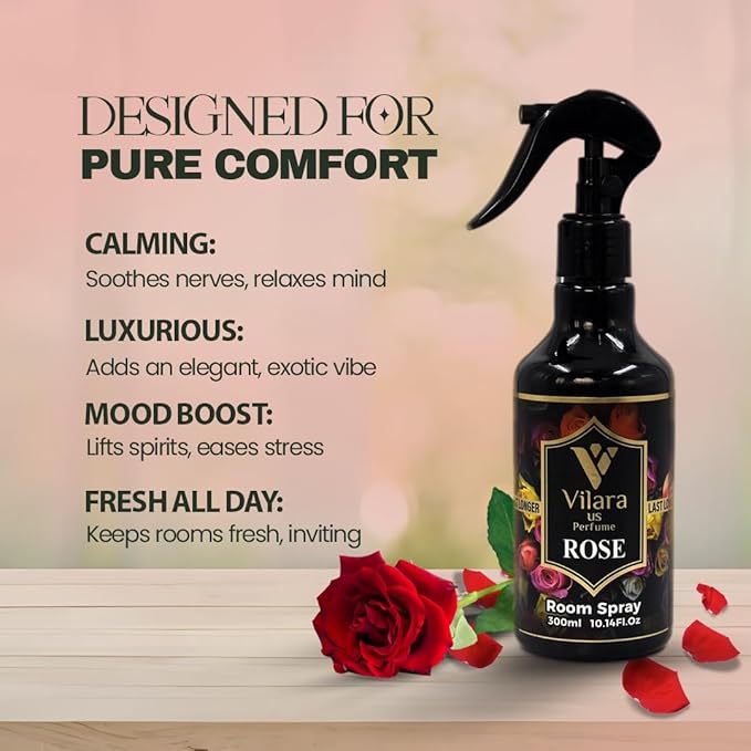Room Spray Freshener - Long-Lasting Luxury Scents - Room and Linen Spray for Bedding, Sheets, Fabric, Furniture for Aromatherapy - 10.14 fl oz (Multipack 3:Sprng,Rose,Mango)