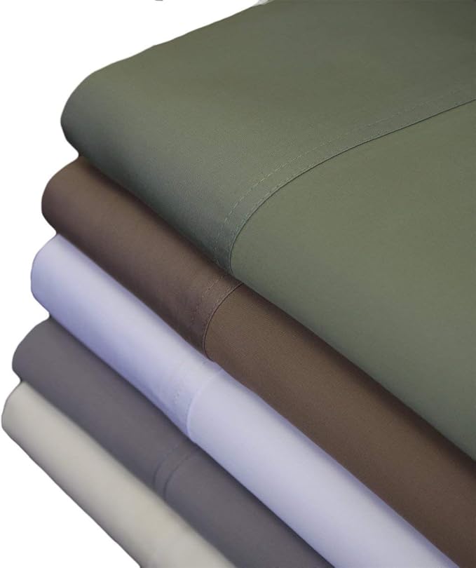 Royal Hotel Bedding ABRIPEDIC Sheets, Viscose from Bamboo, Sheet Set 600 Thread Count, Silky Soft Sheets, Viscose from Bamboo, Sheet Set, California-King, Canvas