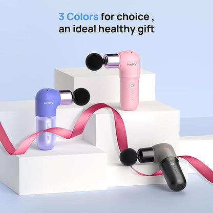 Super Mini Massage Gun, Deep Tissues Percussion Muscle Massager, Compact Sports Travel Massage Gun, Portable Massager Gun for Gifts for her him, Black