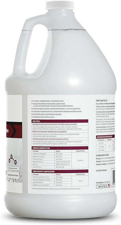 SKV Surface Disinfection and Sanitization | Cleans, Deodorizes, and Disinfects, Made with Hypochlorous Acid and Destroys 99.9% of Viruses and Bacteria. 1 Gallon