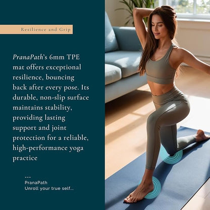 Extra Wide Yoga Mat (72”x32”x6mm) - TPE, Dual-Color, Non-Slip, w/Mesh Carry Bag & Strap