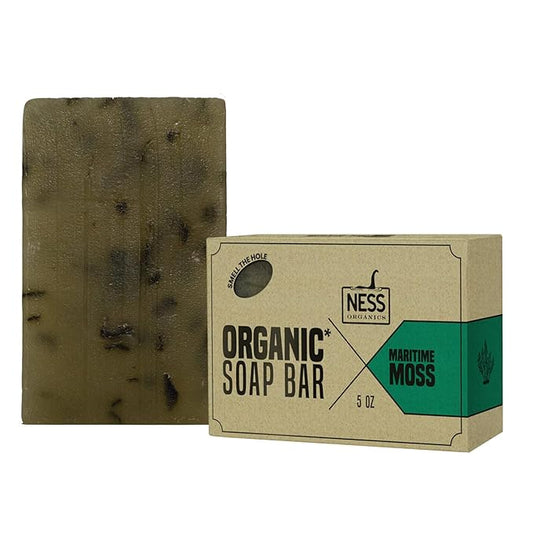 Ness Mens Soap Bar - Maritime Moss Scent, Natural Soap For Men With Organic Ingredients, Mens Bar Soap With Essential Oils, Moisturizing Bar Soap For Men, Handmade In The USA, Cruelty Free, Vegan
