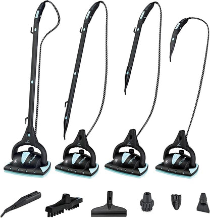 Euroflex Vapour Pro 20-Piece Steam Mop with Built-In All-in-One Portable Steam Cleaner; Ranked #1 by Good Housekeeping; 295°F & 50 PSI; Kills 99.9% Bacteria & Viruses (H1N1); 5-Year Warranty