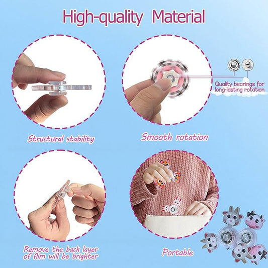 30 Pack Fidget Spinner Toys Mini,Party Favors Gifts Christmas Stocking Goodie Bag Stuffers Sensory Toys for Kids Adults Teens ADHD Anxiety Stress Relief,Treasure Box Toy for Classroom Prizes Supplies