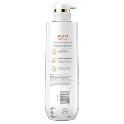 Olay Body Wash for Women, Intensely Hydrating, Pro-Hyaluronic Acid Serum Complex, Renews Moisture, Vitamin B3 Lameller Technology, For All Skin Types, Mandarin Summer Fizz Scent, 20 fl oz