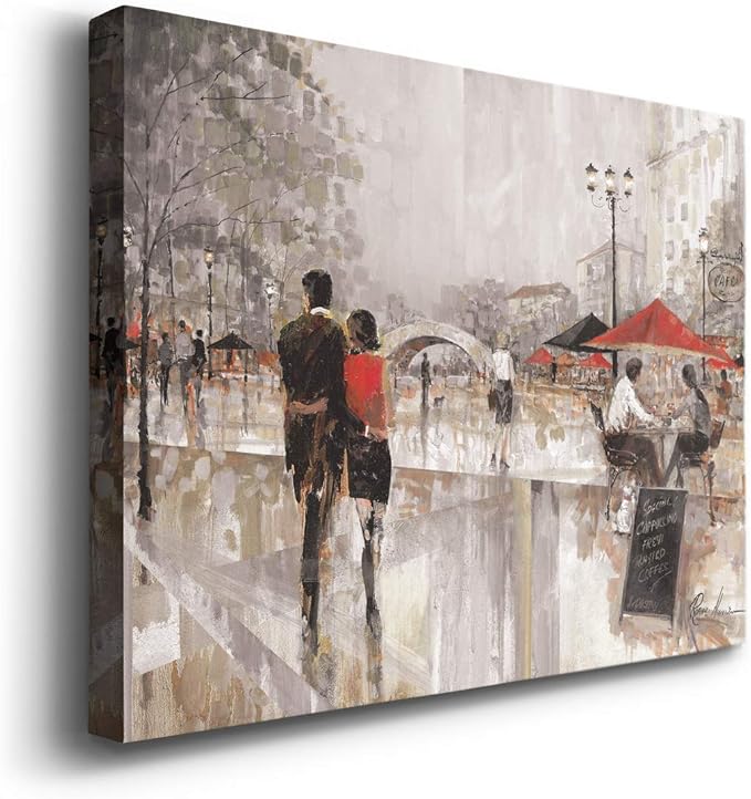 Wexford Home Home Decor Landscape Canvas Wall Art Abstract Floral Painting Modern Pictures Artwork Decoration for Living Room Kitchen Bathroom Office, Ready to Hang