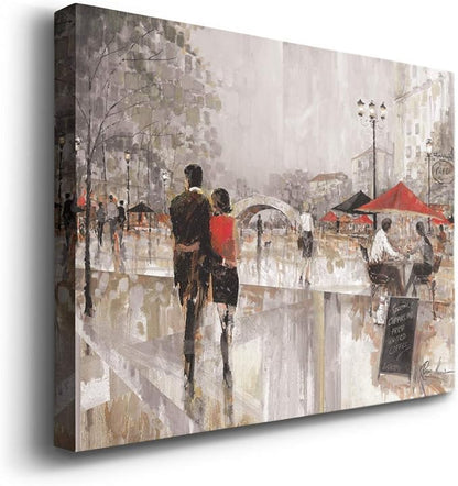 Wexford Home Home Decor Landscape Canvas Wall Art Abstract Floral Painting Modern Pictures Artwork Decoration for Living Room Kitchen Bathroom Office, Ready to Hang