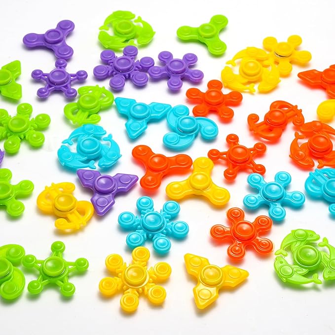 40PCS Fidget Spinners Bulk-Mini Fidget Spinner Toys for Kids Teens Adults Birthday Party Favors,Return Gifts,Goodie Bags Stuffers,Party Games,Classroom Rewards Carnival Prizes