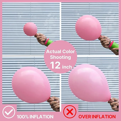 PartyWoo Cherry Pink Balloons 50 pcs 12 Inch Light Baby Pale Pink Latex Balloons for Baby Shower Gender Reveal Valentine's Day Engagement Wedding Princess Birthday Party Decorations Pink-Q09