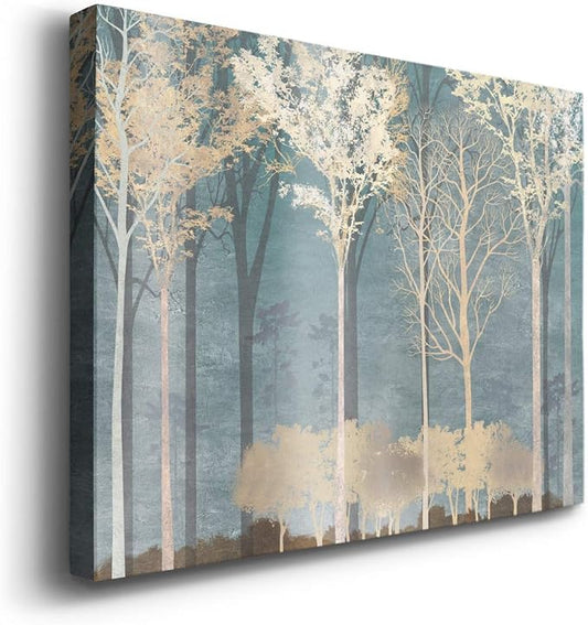 Home Decor Landscape Canvas Wall Art Abstract Floral Painting Modern Pictures Artwork Decoration for Living Room Kitchen Bathroom Office, Ready to Hang