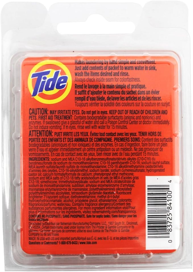 Tide Travel Sink Packets, 3-Count