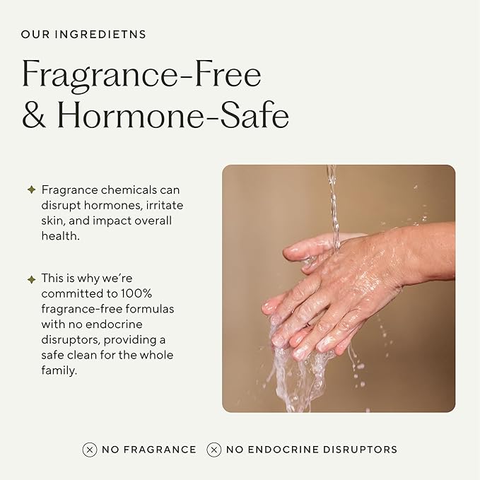 Branch Basics Gel Hand Soap Refill – 32oz Pouch | Plant & Mineral-Based Formula with Aloe, Chamomile & Meadowfoam Oil | Fragrance-Free, Gentle & Safe for Sensitive Skin