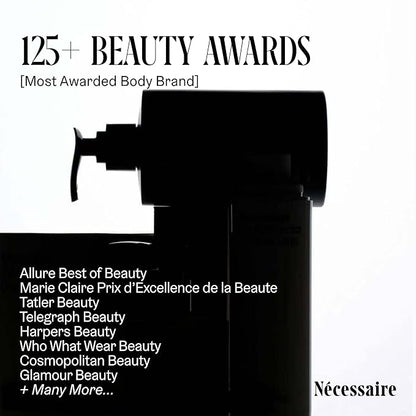 Nécessaire The Body Wash. Fragrance-Free. Multi-Vitamin Gel Cleanser. Nourish, Soften. Hypoallergenic. Dermatologist-Tested. No SLS/SLES. 250 ml / 8.4 fl oz