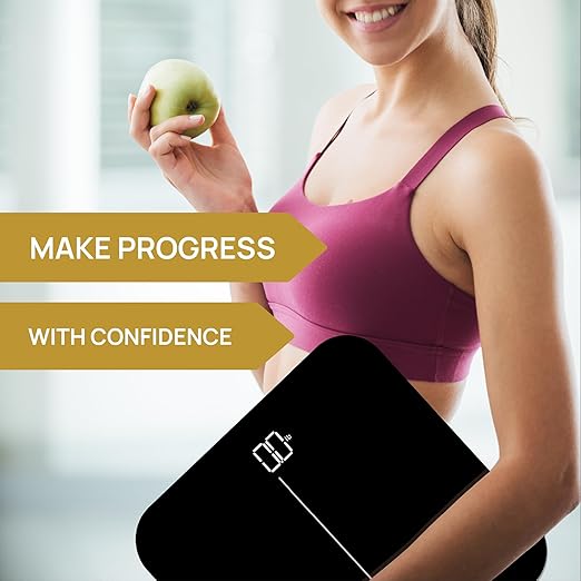 INEVIFIT Premium Bathroom Scale, Highly Accurate Digital Bathroom Body Scale, Precisely Measures Weight up to 400 lbs
