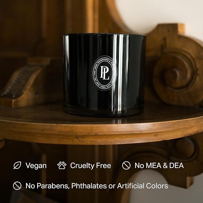 Preston Lane Luxury 3-Wick Scented Candle, Highrise, 24 oz Hand-Poured in USA | Long Burn Time (40–50 Hrs), Vegan Soy Wax Blend, Decorative Ceramic Vessel, Fine Italian Fragrance
