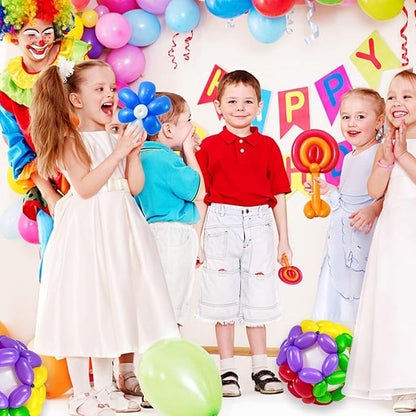 Long Balloons Animals, Thickening 260 Balloons for Tying Balloon Arch, Twisting Latex Magic Modeling Skinny Birthday for Kid‘s Party Wedding Decoartion 100pcs (Color)