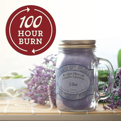Our Own Candle Company, Falling Leaves Scented Mason Jar Candle, 100 Hour Burn Time, 13 Ounces