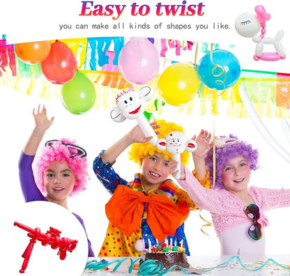Red Long Balloons Premium 260 Twisting Balloons Animals Magic for Birthday Kids Wedding Party Supply 100pcs