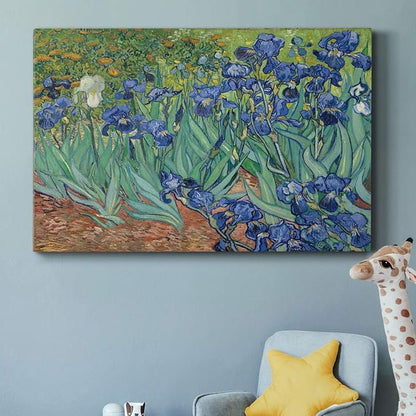 Wexford Home Home Decor Landscape Canvas Wall Art Abstract Floral Painting Modern Pictures Artwork Decoration for Living Room Kitchen Bathroom Office, Ready to Hang, iries, 32x48