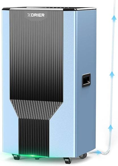 120 Pints Energy Star Dehumidifier with Pump, Commercial Grade Dehumidifier for Home, Bedroom, Basement, Warehouse, Industrial with Drain Hose & Tank, Smart Humidity Control, Auto Defrost