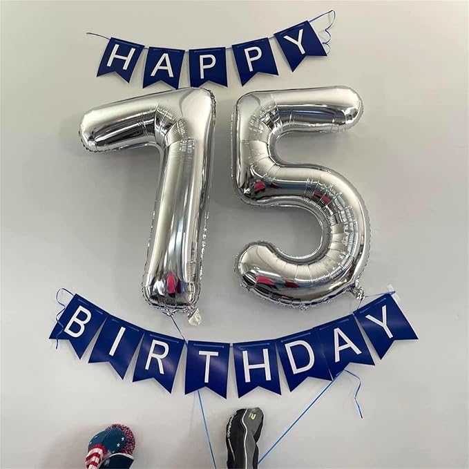 40'' Silver Number 7 Balloons, Self Inflating Foil Number Balloons Set 0-9 for Women Men, Large Digital 7 Helium Balloon for Girls Boys 7th Birthday Party New Year Decorations Anniversary Supplies