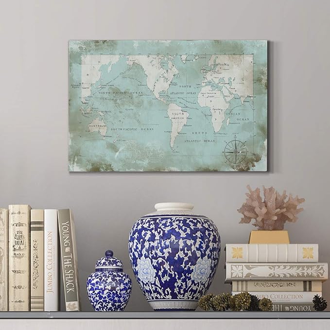Home Decor Landscape Canvas Wall Art Abstract Floral Painting Modern Pictures Artwork Decoration for Living Room Kitchen Bathroom Office, Ready to Hang