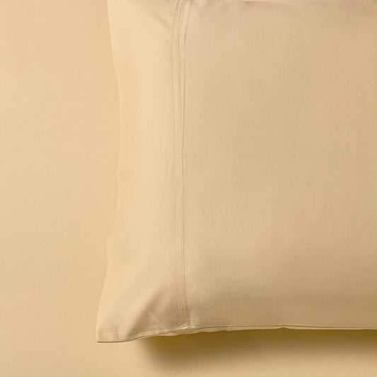 Royal Hotel Bedding ABRIPEDIC Sheets, Viscose from Bamboo, Sheet Set 600 Thread Count, Silky Soft Sheets, Viscose from Bamboo, Sheet Set, Queen, Canvas