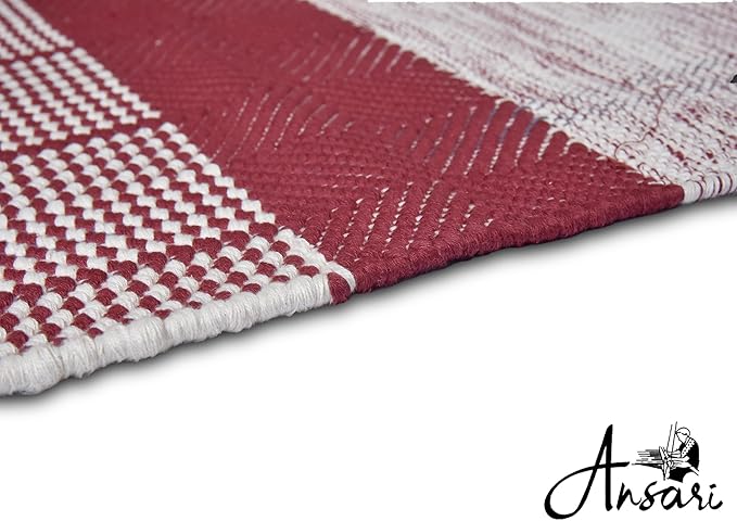 Craftyansari Handwoven Cotton Yoga Mat, Natural, 72 x 24 Inches, Fair Trade, Soft Absorbent Surface for Exercise, Workout, Meditation