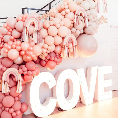 PartyWoo Pastel Orange Balloons 50 pcs 12 Inch Baby Pale Light Pink Orange Latex Helium Balloons for Graduation Wedding Baby Shower Gender Reveal Anniversary Birthday Party Decorations Orange-Q02