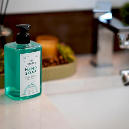 Antibacterial Hand Soap with Pump, Jasmine Scent, Liquid Hand Soap 17 Fl Oz (Pack of 6)