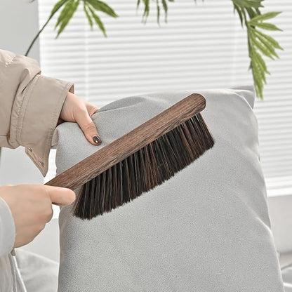 2PCS Soft Bristle Dusting Brushes, Counter Duster Bed Sheets Debris Cleaning Hand Broom for Car/Bed/Couch/Draft/Garden/Furniture/Clothes, Blue, Green, Pink (Brown)