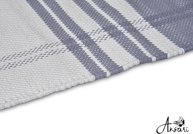 Craftyansari Handwoven Cotton Yoga Mat, Natural, 72 x 24 Inches, Fair Trade, Soft Absorbent Surface for Exercise, Workout, Meditation