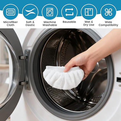 Universal Microfiber Cloths for Handheld Steam Cleaner Attachments,Steamer Accessories Washable Rags,10 Pack