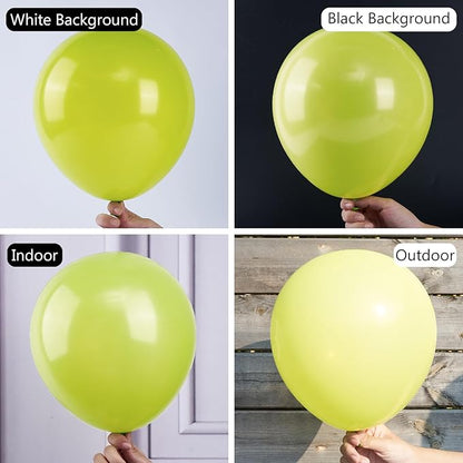 PartyWoo Lime Green Balloons 50 pcs 12 Inch Balloons for Graduation Halloween Safari Jungle Dinosaur Baby Shower Birthday Summer Party Decorations Green-Y8