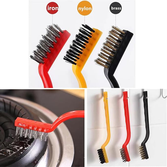 Kitchen Crevice Cleaning Brush Set,Multi Purpose Hard Bristle Brushes,Scraper,Rubber Gloves for Deep Cleaning Gap,Car,Sink,Corners,Tight Spaces,Bottle,Cup,Blender,Range Hood,Stove,Window Track