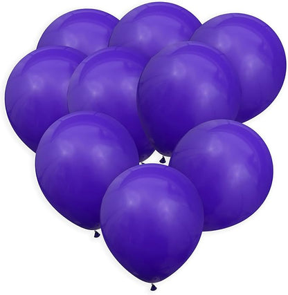 Dark Purple Balloons 100 Pack, 12 Inch Dark Purple Latex Balloons For Birthdays, Weddings, Baby Showers, Holidays