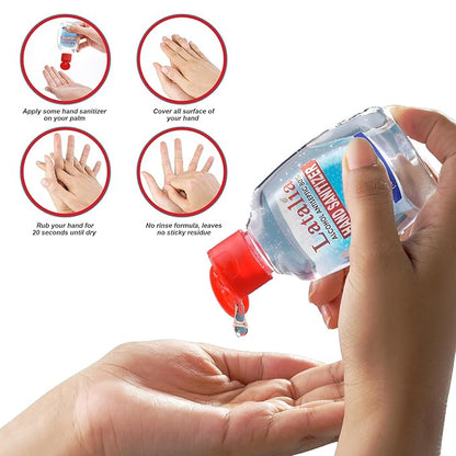 Latalia Mini Hand Sanitizer Travel Size Pack of 288 | 1.85 fl oz with 80% Alcohol Small Hand Sanitizer Bulk For Non-Sticky, Unscented, Gentle & Fresh Hands Anytime