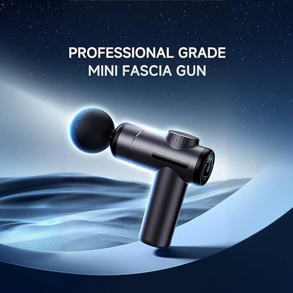 Portable Deep Tissue Muscle Massage Gun – 99-Speed Handheld Percussion Massager with LCD Display, Quiet Motor, 6 Heads & Carrying Case – Rechargeable Body Relaxation Tool for Active Lifestyles