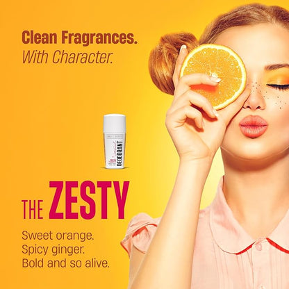 Bali Secrets Natural Deodorant for Women & Men. Nonsense Free. Clean Formula for Sensitive Skin. Strong & Reliable Odor Protection. No Synthetic Aluminum. Organic & Vegan [THE ZESTY]