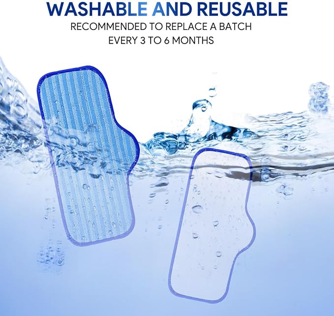 Microfiber Pads Compatible with Dupray Neat Steam Cleaner – Washable Steam Mop Pads for Floor Cleaning, Reusable Pads for Dupray Steam Cleaner Accessories, Durable Steam Cleaner Accessories 3 Pack