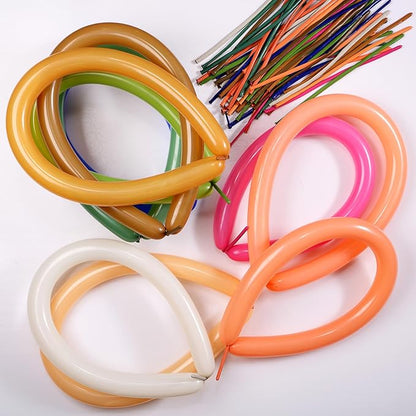 Sratte 1000 Pcs Bulk Animal Balloons 260Q Twisting Long Balloon Assorted Color for Halloween Animal Shape Weddings, Birthdays Clowns, Xmas Presents(Mixed Colors)